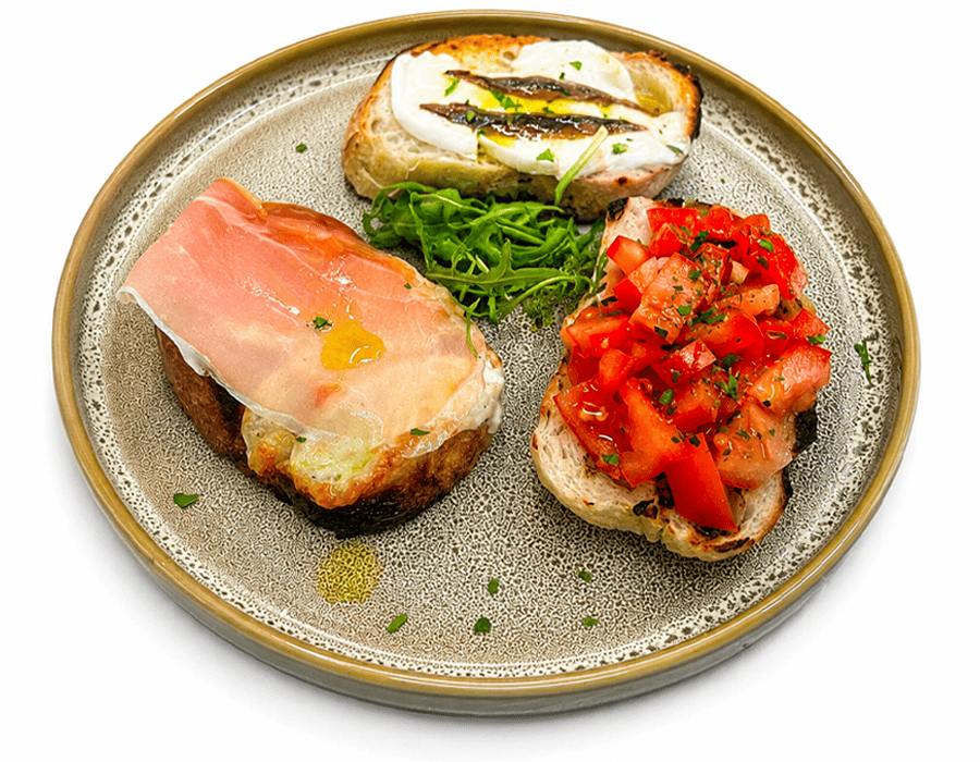 Tris di Bruschette